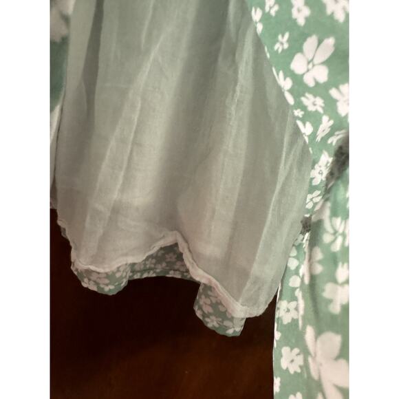 Princess Polly Dress Womens 6 Light Green Milkmaid Tiered Skirt - Picture 3 of 7